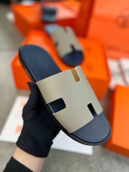 Сланці Hermes Izmir Blanc De Paris/Bleu Celeste чоловічі ob420 | Зображення 8