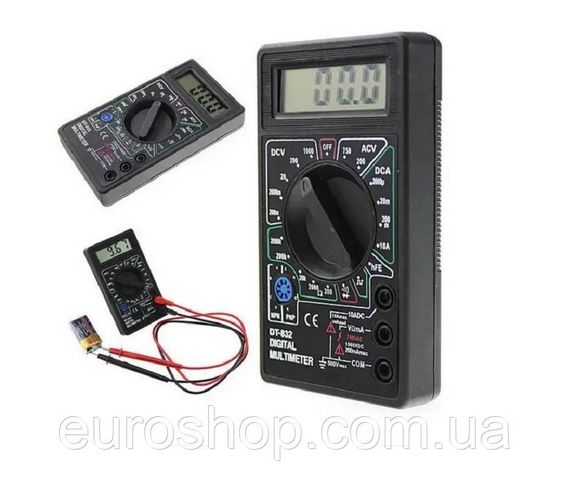 Мультиметр цифровий DT-832, з прозвоном, мультиметр амперметр тестер вольтметр