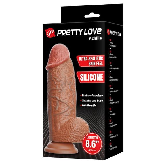 Реалістичний фалоімітатор великий PRETTY LOVE на присосці, 22 х 5.2 см Sex Aura | Зображення 5
