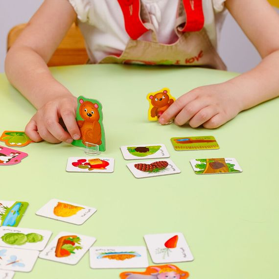 Настільна гра асоціації "У лісі та на фермі" Vladi Toys VT1804-46 (укр) | Зображення 2