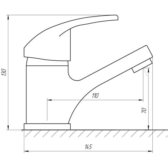 Змішувач для раковини Globus Lux Caprice GLCA-0101 | Зображення 1