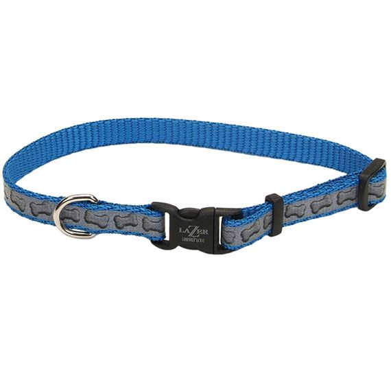 Ошейник светоотражающий для собак Coastal Lazer Brite Reflective Collar, 30-46 см, бирюзовый