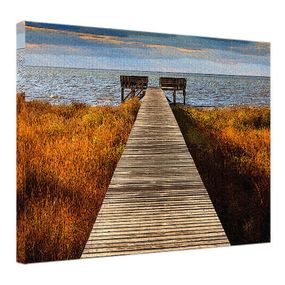 Картина на холсте Деревянный пирс 45x65 см (H4565_PRI005)
