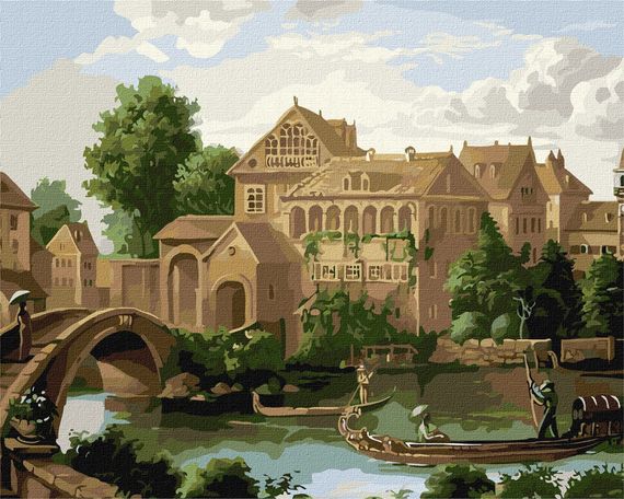 Картина за номерами "Італійська провінція" ©Сергій Лобач KHO3633 Ідейка 40х50 см