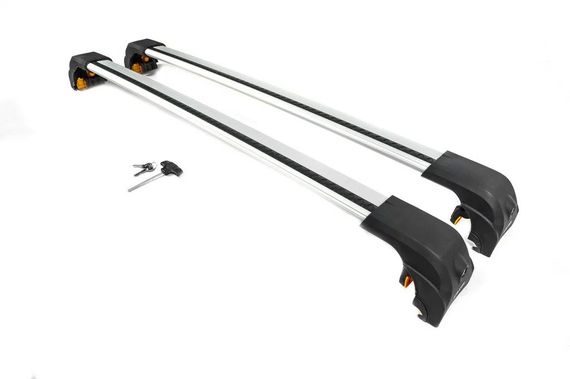 Поперечины на интегрированные рейлинги Ecem V2 120 см (2 шт) Серый для Seat Ibiza 2010-2017 гг | Зображення 6