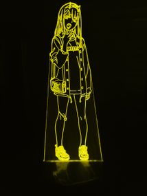 Акриловый светильник-ночник Зеро Ту 3 желтый tty-n000824