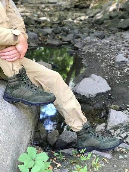 Тактичні демісезоні водовідштовхувальні ботінки олива | Зображення 3