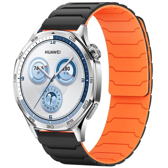 Ремешок Dual-color Magnetic для Smart Watch 22mm Black / Orange
