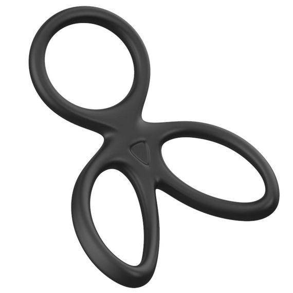 Ерекційне кільце - Triple Silicone Cock Ring Erospace Men’s Play B14 Sex Aura | Зображення 6
