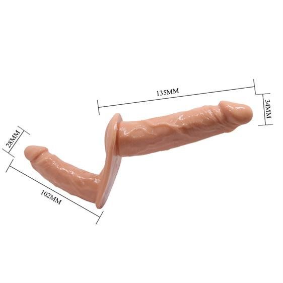 Страпон - Ultra Double Dildos Strap On 5.3" | Зображення 1