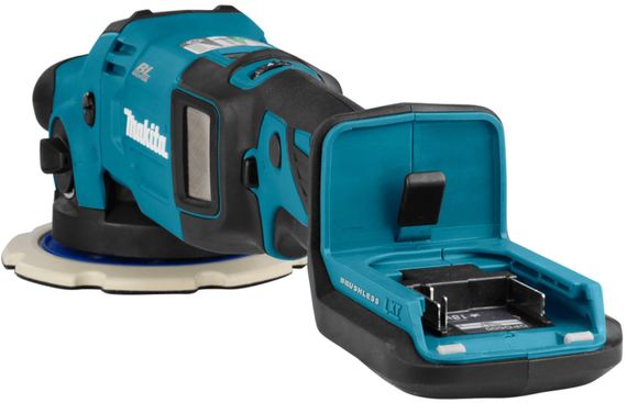 Шліфмашина полірувальна 2-х режимна акумуляторна Makita DPO600Z (150 мм, 1600-6800 хв-1, BL, LXT, без акумуляторів та зарядного пристрою) | Зображення 7