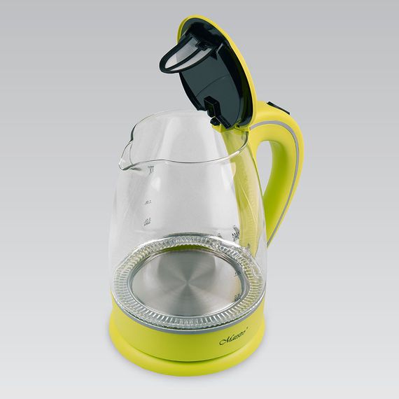 Електрочайник скляний Maestro MR-064-GREEN, 1.7 л, 2000 Вт, з підсвіткою | Зображення 2