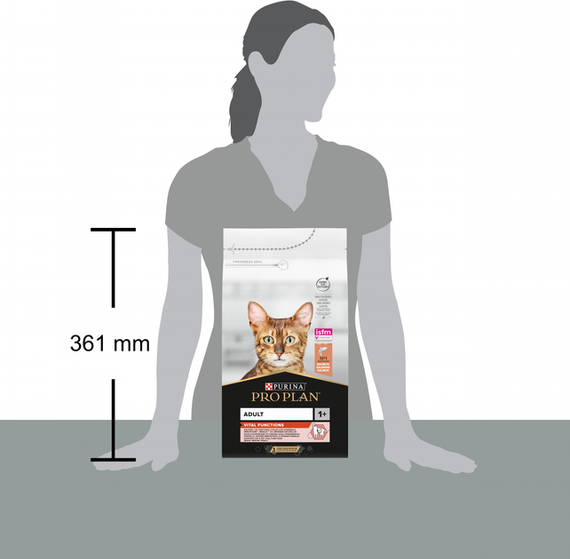 Сухий корм Purina PRO PLAN Adult 1+ Vital Functions для дорослих котів, лосось 1.5кг | Зображення 3