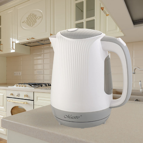 Електрочайник 1,7л 1850-2200W (диск) білий MR-042-WHITE Maestro | Зображення 3