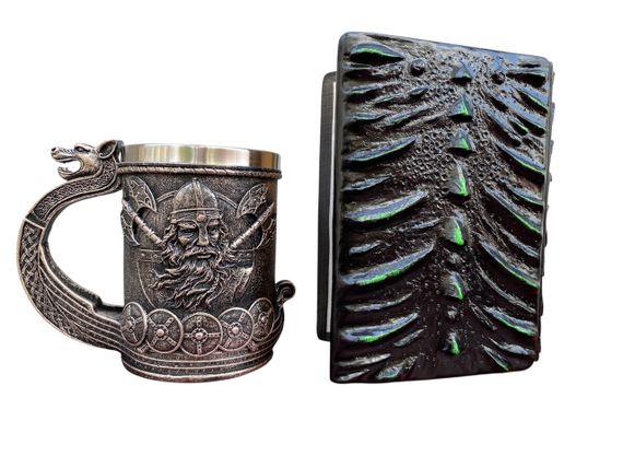 Подарунковий набір Кухоль 3D Корабель Вікінгів і Блокнот 3D «Око Лісового Дракона» | Зображення 1