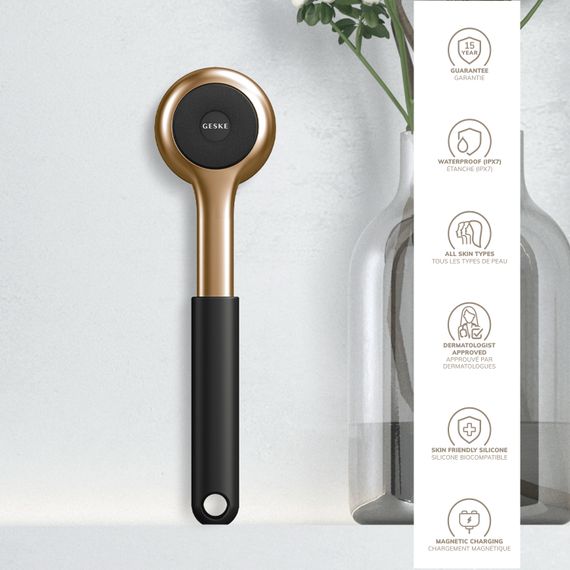 Ультразвуковая щетка для всего тела GESKE Sonic Full-Body Brush&Intensive Exfoliator 8в1 starlight, Серый | Зображення 2