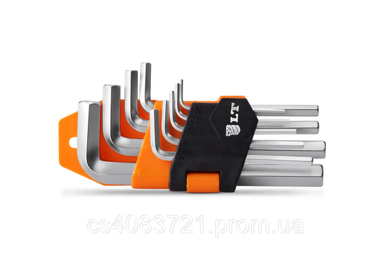 Набор Г-образных шестигранных ключей LT 9 шт. СRV 1,5-10,0 мм (L-AK-H-01)
