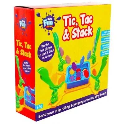 Настільна гра для сім'ї, 52 фішки Tic Tac & Stack / Дитяча гра інтерактивна | Зображення 3