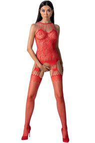 Бодістокінг Passion BS095 з доступом Червоний One Size