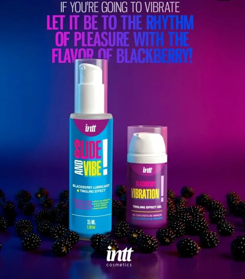 Жидкий вибратор Intt Vibration Blackberry с ароматом ежевики, 15 мл sexstyle | Зображення 2