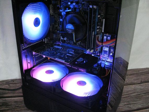 Ігровий ПК Aura Elite Lite Tower / Intel Core i5-2400 (4 ядра по 3.1 – 3.4 GHz) / 16 GB DDR3 / 120 GB SSD +  500 GB HDD / nVidia Quadro K2000, 2 GB GDDR5, 128-bit / Win 10 Pro + Кабель живлення б/в | Зображення 6