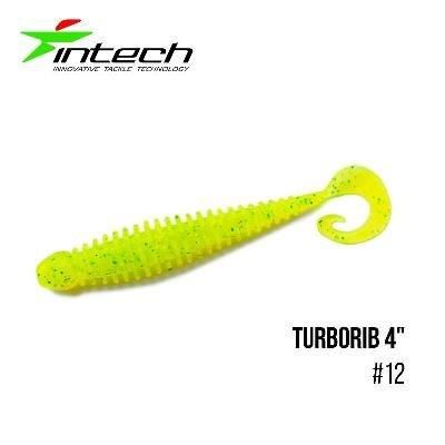 Силиконовая приманка, Съедобный силикон Intech Интеч Turborib 4"5 шт #12