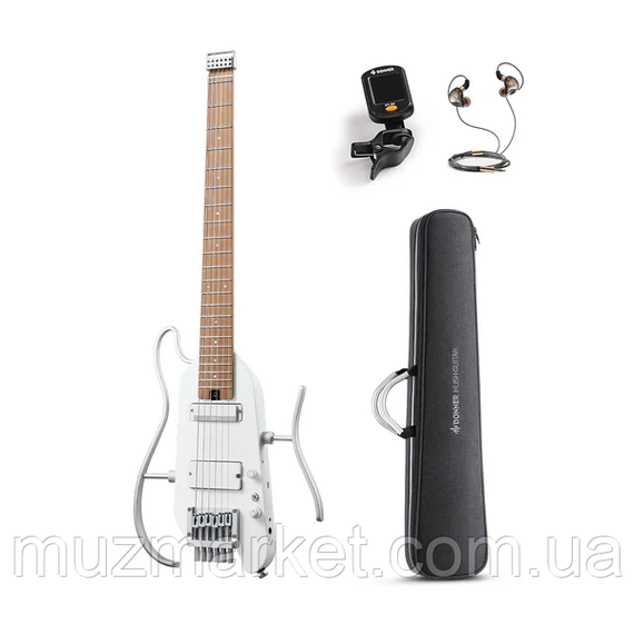 Silent гітара Donner HUSH-X PRO White | Зображення 6