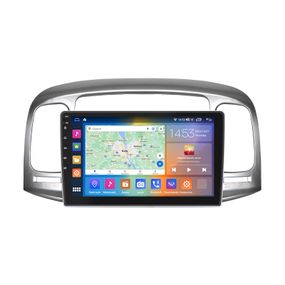 Штатна магнітола Lesko для Hyundai Accent III 2006-2011 экран 9" 4/64Gb CarPlay 4G Wi-Fi GPS Prime