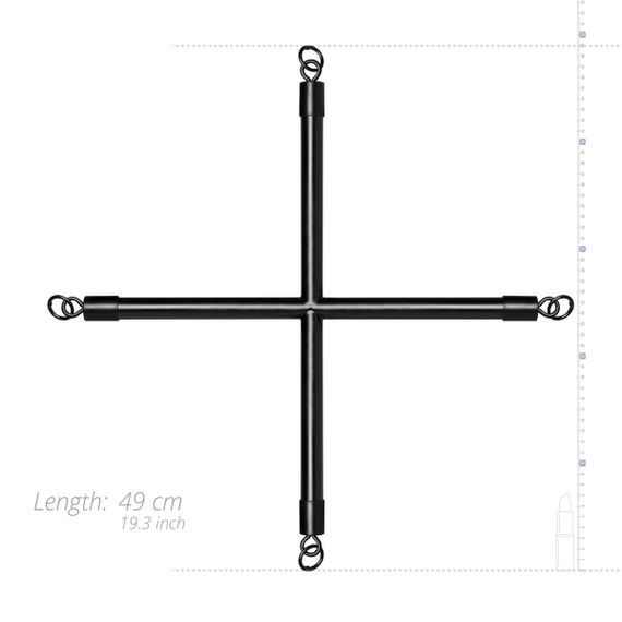 Хрестовина Bedroom Fantasies Hog Tie Cross Bar With Cuffs | Зображення 2
