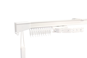 Карниз для тяжелых штор на шнуровом управление ES Белый  в сборе 475 см.