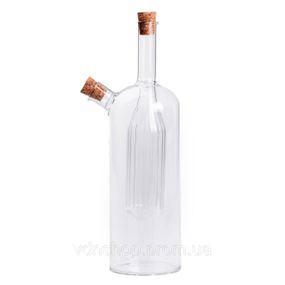 Скляна пляшка подвійна для олії та оцту 2в1 500 мл HP-34-13