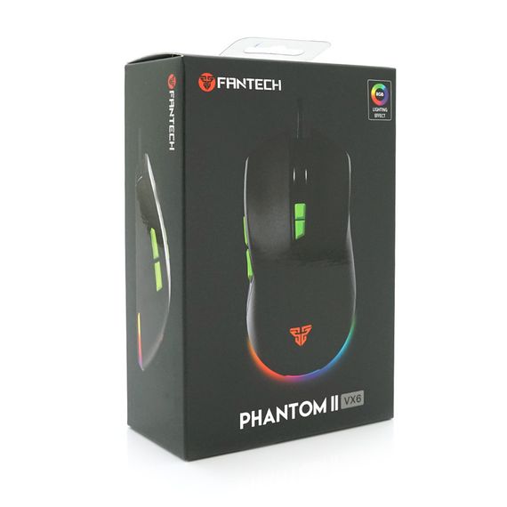 Игровая мышь ведущая PHANTOM II VX6.7 кнопок, 400-7200 DPI, Led Lighti арт.34603 | Зображення 2