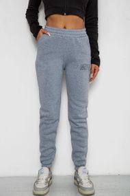 Спортивные штаны женские на флисе, цвет серый, 238R01908-5