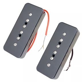 Пара чорних синглів P 90 датчики Alnico для електрогітари Fender Gibson Cort Ibanes Shur LTD ESP