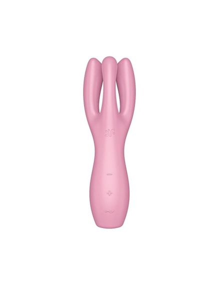 Кліторальний вібратор Satisfyer Threesome 3 Pink з трьома пальчиками | Зображення 1
