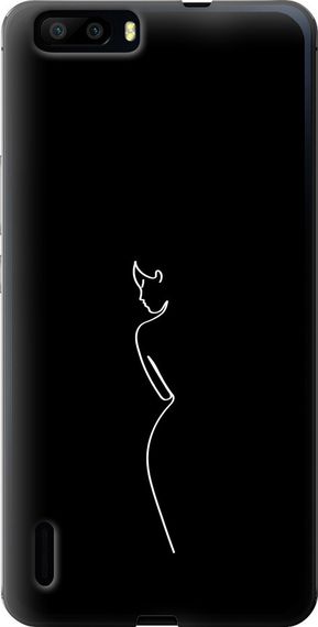 Чехол на Huawei Honor 6 Plus Силуэт1 "4590u-179-17620"
