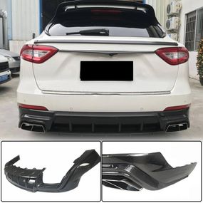 Дифузор заднього бампера V1 (для Base/S, Карбон) для Maserati Levante 2016- рр