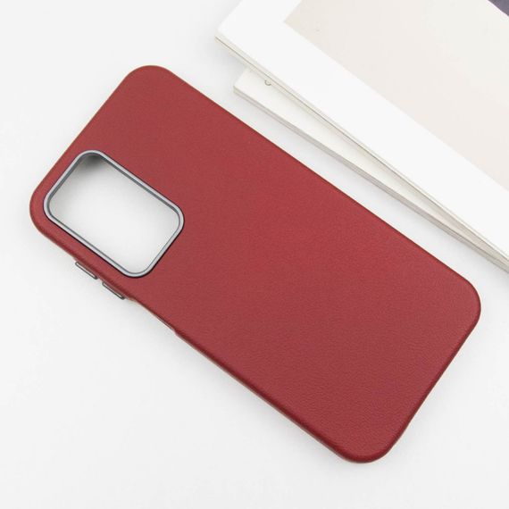 Кожаный чехол Leather Case Metal Buttons для Samsung Galaxy A25 5G Red | Зображення 2