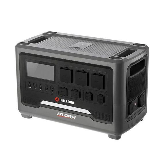 Станція зарядна портативна 2.4 кВт, 2048 Втг, LiFeP04, бездротова зарядка, знімний повербанк, STORM INTERTOOL | Зображення 1