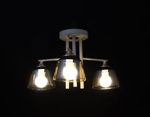 Люстра стельова LK-725S/3 E27 WH+FG | Зображення 3