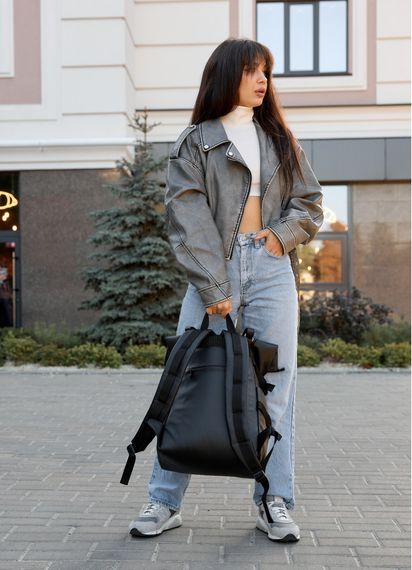 Жіночий рюкзак Sambag ROLLTOP HACKING чорний 41 x 30 x 16 см (24460001) | Зображення 4