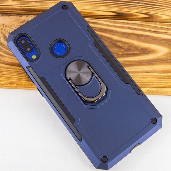 Ударостійкий чохол Hard Defence Series магнітний тримач для Xiaomi Redmi 7 Blue | Зображення 1