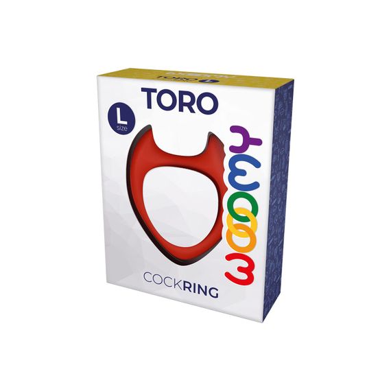 Ерекційне кільце Wooomy Toro L Red | Зображення 2