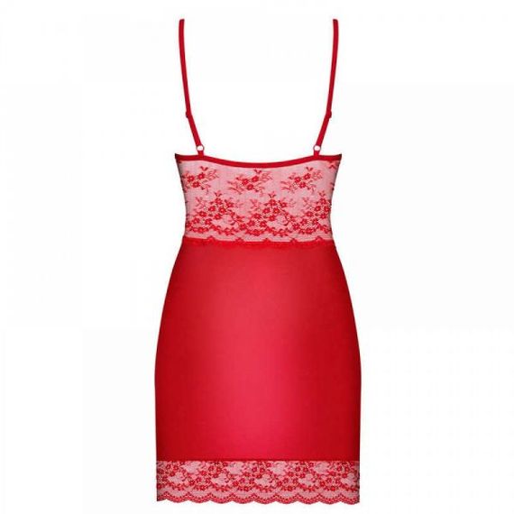Сорочка Obsessive Lovica chemise L / XL, Червоний, L/XL | Зображення 2
