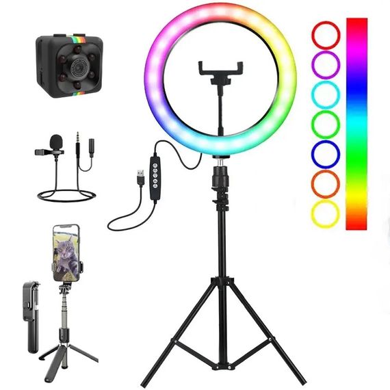 Кольцева LED лампа XPRO RL-18RGB чорний (41767-RL-18RGB_1520) | Зображення 2