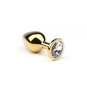 Анальна пробка зі стразом, Gold Diamond, M Sex Aura