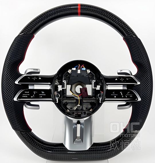 Кермо AMG 2021-Style (Карбон, 3pin) для Mercedes GLA X156 2014-2019 рр