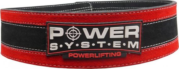Пояс для важкої атлетики Power System Stronglift PS-3840 Black/Red L/XL | Зображення 2