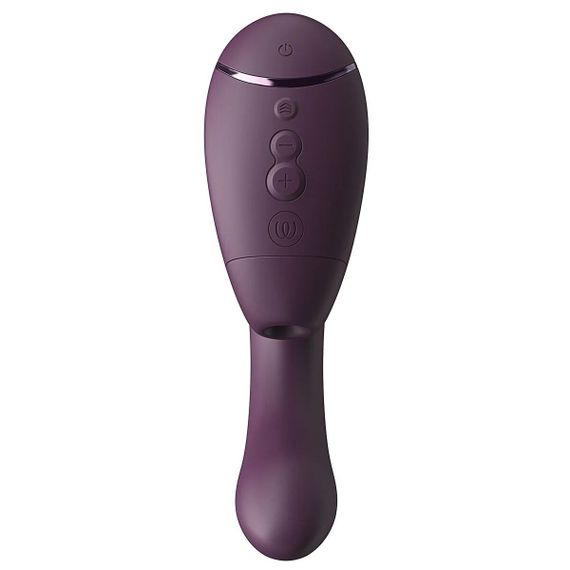 Подвійний вакуумний кліторальний стимулятор з вібрацією Womanizer Next Duo - Dark Purple | Зображення 6