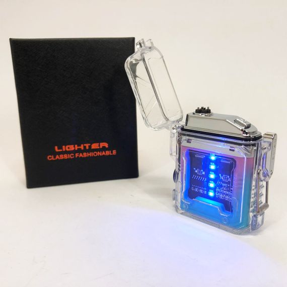 Зажигалка в подарочном футляре HL-517, Зажигалка электрическая дуга, Зажигалка WL-943 для путешествий | Зображення 3